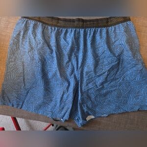 Janji Blue Patterned Men's Shorts - XL